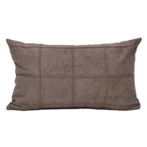 Capa Baguete 30x50 cm Nervuras ComTecido Boucle Marrom