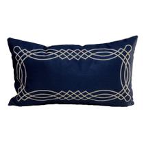 Capa Baguete 30x50 Linha Palms Azul Bordada Frame Capa Baguete 30x50 Linha Palms Azul Bordada Frame