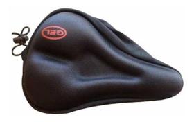 Capa Banco Bike Gel Bicicleta Anatômica Spinning Bmx Selim Cor Preta