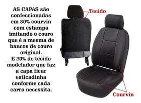 capa banco carro couro preto+capa volante p Fox 2015