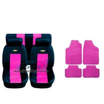 capa-banco carro couro rosa+acessorios p corsa 1997