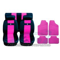 capa banco carro em nylon rosa +tapete para golf mk3 91