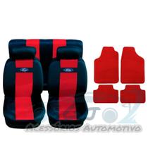 capa banco carro em nylon vermelho +tapete para Escort 98 capa banco carro em nylon vermelho +tapete para Escort 98