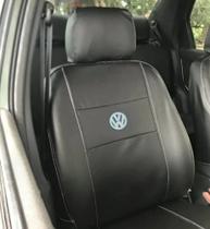 capa banco carro toda em couro preto para polo 2013