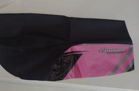 Capa Banco - Compatível com - BROS 150 - 09/12 - COR/PRETO COM ROSA - DASH