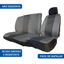 Capa Banco D-20 e Kombi Tecido Grosso Cinza