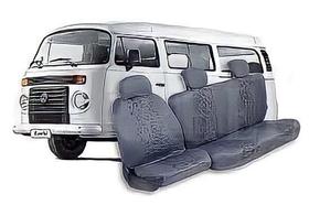 Capa Banco D-20 e Kombi Tecido Grosso Cinza