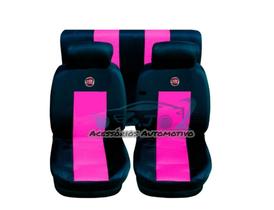 capa banco de carro em couro rosa p idea 2010