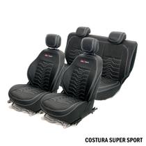 Capa Banco de Couro Super Sport Chevrolet Agile 2014 (ENCOSTO TRASEIRO BIPARTIDO)