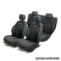 Capa Banco de Couro Super Sport GM Corsa Classic 2003 (ENCOSTO DE CABEÇA TRASEIRO REMOVÍVEL)