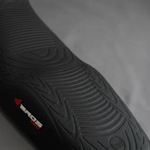 Capa banco de moto emborrachada 3D Preta universal Bros 160
