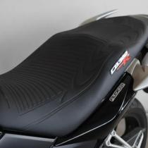 Capa banco de moto emborrachada 3D Preta universal CB300 Capa banco de moto emborrachada 3D Preta universal CB300