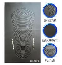Capa banco de moto emborrachada 3D Preta universal Pop