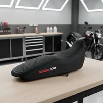 Capa banco de moto emborrachada 3D Preta universal XRE 300
