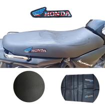 Capa Banco Emborrachada Moto Fan Titan Start Bros 125/150/160 Logo Honda