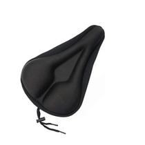 Capa Banco Gel Selim Preto Almofada Forro Bike Ajustavél