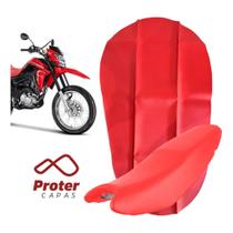 Capa Banco Honda Nxr Bros 160 Modelo 2024 Azul Vermelha S/Logo