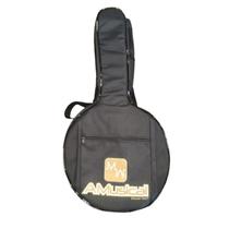 Capa banjo luxo com duas alças e bolso com ziper