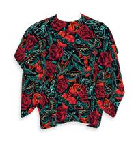 Capa Barbeiro Rosas Vermelhas Cetim 156x146cm