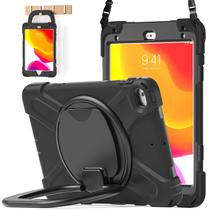 Capa BATYUE para iPad mini 5/4 à prova de choque com porta-lápis preta