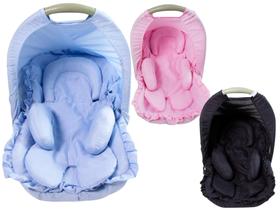 Capa Bebê Conforto C/ Capuz + Redutor De Berço Menino Menina