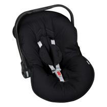 Capa Bebê Conforto C/ Protetor de Cinto Preto -Batistela Baby