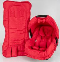 Capa bebê conforto+carrinho+redutor - vermelho
