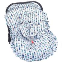 Capa Bebê Conforto Dinossauro Verde 3 Peças