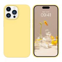 Capa BENTOBEN para iPhone 14 Pro Max de 6,7" em silicone amarelo