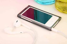 Capa BestForYou para iPod Nano 7 8 Soft TPU Rubber Gel Grey