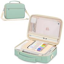 Capa bíblica FINPAC grande com alça de ombro verde claro para mulheres