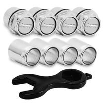 Capa Bico de Válvula Cromado Jeep emblema Prata