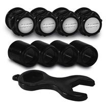 Capa Bico de Válvula Preto Jeep renegade emblema Prata