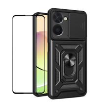 Capa BIOPLJ para Motorola Moto G54 5G com vidro temperado preto