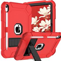 Capa BMOUO à prova de choque para iPad 11º 11" e 10º 10,9" vermelha