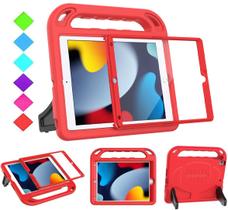 Capa BMOUO Kids para iPad 10.2 2021/2020/2019 com tela vermelha