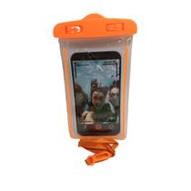 Capa/Bolsa a Prova D'água P/ Celular - Universal (Laranja) Capa/Bolsa a Prova D'água P/ Celular - Universal (Laranja)