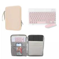 Capa Bolsa Com Teclado E Mouse Para Galaxy Tab S6 Lite