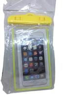 Capa Bolsa WATERPROOF P/ Celular a Prova Dágua Impermeável Universal Amarelo - SMILE