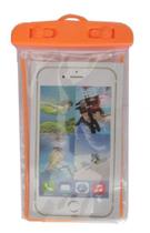 Capa Bolsa WATERPROOF P/ Celular a Prova Dágua Impermeável Universal Laranja - SMILE