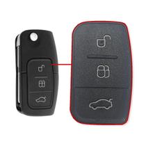 Capa Borracha Ford 3 Botões Capa Borracha Ford 3 Botões