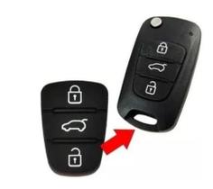 Capa Borracha Frontal Chave canivete Hyundai I30 Ix35 Azera Kia Cerato Soul e outros