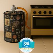 Capa botijao de gas 13 kg protetor impervealvel