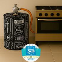 Capa botijao de gas 13 kg protetor impervealvel
