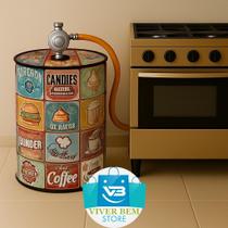 Capa botijao de gas 13 kg protetor impervealvel