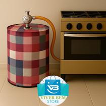 Capa botijao de gas 13 kg protetor impervealvel