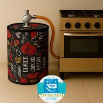 Capa botijao de gas 13 kg protetor impervealvel