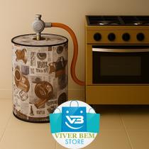 Capa botijao de gas 13 kg protetor impervealvel