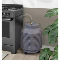 Capa Botijão de Gás 13kg Plástico Rattan Rígido Resistente Capa Botijão de Gás 13kg Plástico Rattan Rígido Resistente
