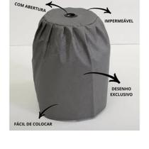 Capa Botijão De Gás Bujão Impermeável Cinza